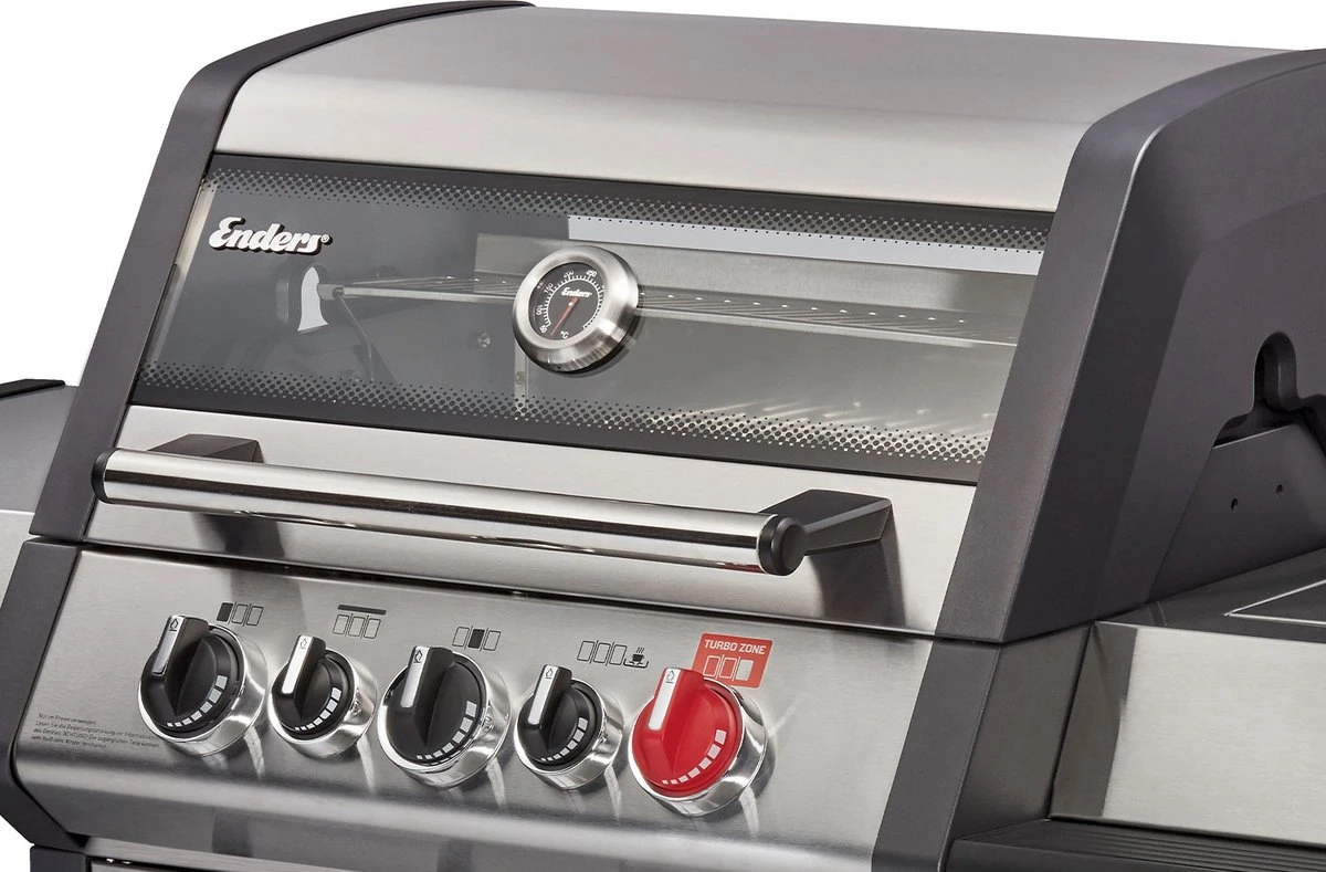 Barbecue à Gaz Enders Monroe Pro 3 SIK Turbo - 56 KG - Inox - Surface De Cuisson 62 × 43 Cm - Matière Grille De Cuisson Fonte émaillée 8 Barbecue à Gaz Enders Monroe Pro 3 SIK Turbo - 56 KG - Inox - Surface De Cuisson 62 × 43 Cm - Matière Grille De Cuisson Fonte émaillée – Image 6