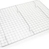Meyerhoff Bakery Grille De Refroidissement / Grille à Gâteaux En Acier Inoxydable 37,5 X 25,5 X 2,5 Cm Argenté - Grille De Refroidissement Antiadhésive -Magasin D'Accessoires Pour Barbecue 1200x797