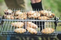 Panier à Gril Plat En Acier Inoxydable Auspit Pour Broche / Rôtisserie, Hauteur Réglable Sur 4 Niveaux -Magasin D'Accessoires Pour Barbecue 1200x800 148