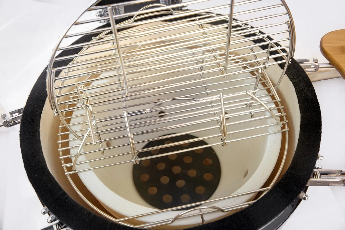 Kamado Medium Landmann Ø 45,7 Cm 18 Pouces Zwart - Avec Roulettes - Avec Thermomètre - Avec Grille De Ventilation - Barbecue Kamado - Barbecue En Céramique - Kamado Large 7 Kamado Medium Landmann Ø 45,7 Cm 18 Pouces Zwart - Avec Roulettes - Avec Thermomètre - Avec Grille De Ventilation - Barbecue Kamado - Barbecue En Céramique - Kamado Large – Image 5