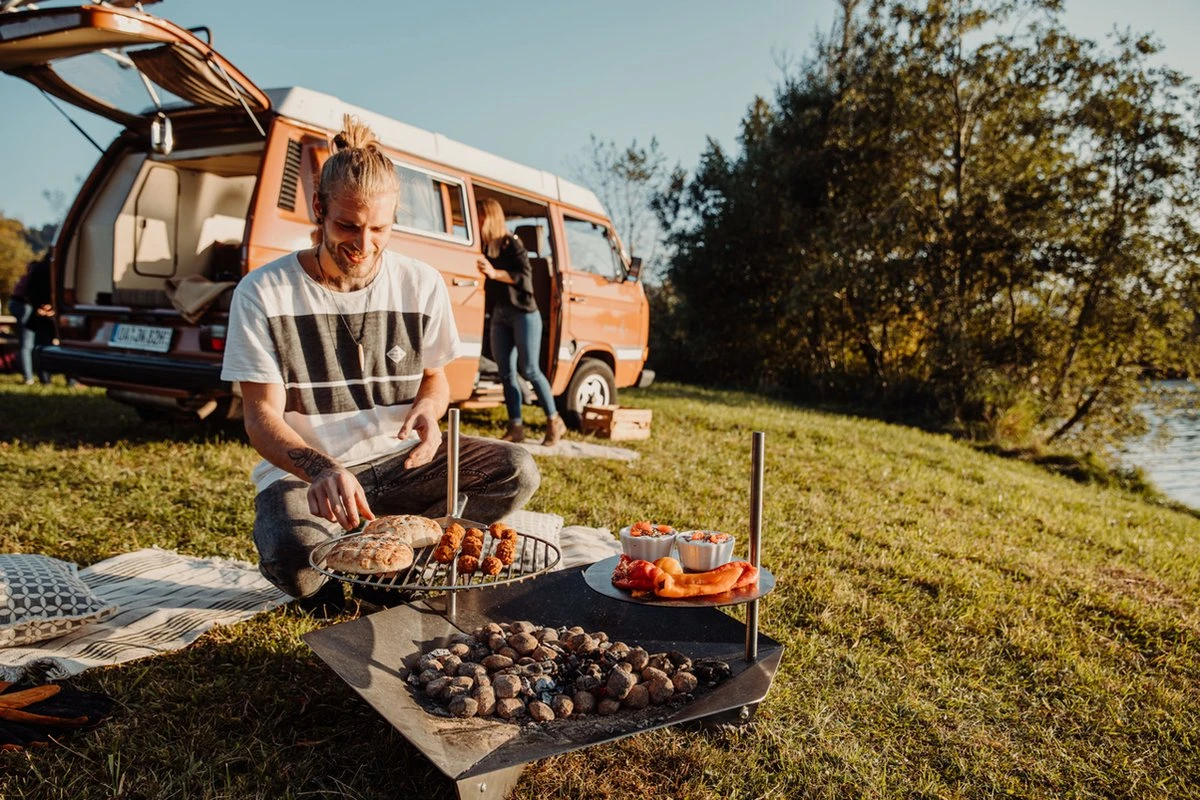 Table De Cheminée Triple Höfats - Acier Inoxydable - Ø35 Cm - Argent 4 Table De Cheminée Triple Höfats - Acier Inoxydable - Ø35 Cm - Argent – Image 2