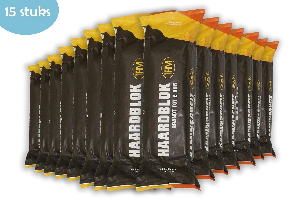 Bloc De Feu De Cheminée - Bloc De Feu 15 Pièces - 2 Heures Par Bloc - Allume-feu Avec 2 Heures De Temps De Combustion - Aides De Cheminées 3 Bloc De Feu De Cheminée - Bloc De Feu 15 Pièces - 2 Heures Par Bloc - Allume-feu Avec 2 Heures De Temps De Combustion - Aides De Cheminées