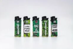 Bixi Mini 'Weed Warnig' - Briquet Climatiquement Neutre - Briquet - Briquet - Beau Design - Design - Bixi - Le Briquet Climatiquement Neutre - 5 Pièces