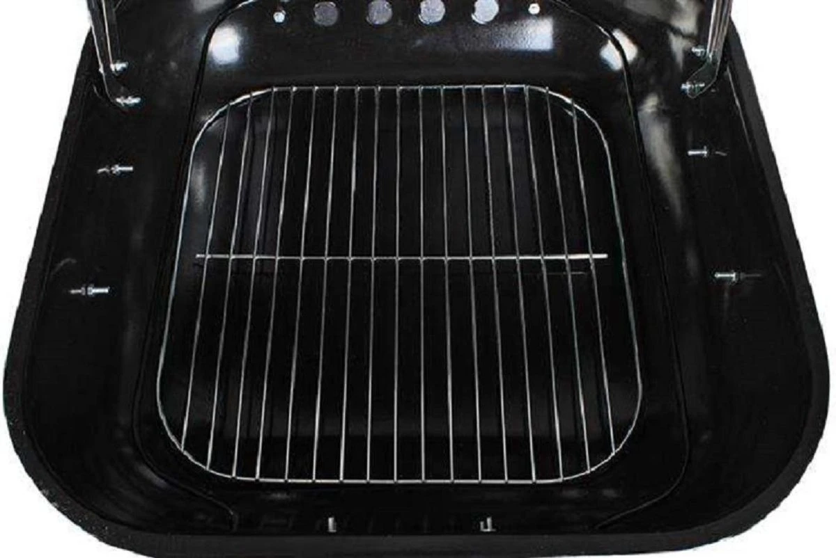 Grand BBQ à Charbon De Bois Mobile Avec Couvercle - Set D' Accessoires De Vêtements Pour Bébé Pour Outils Inclus - Acier - Zwart 11 Grand BBQ à Charbon De Bois Mobile Avec Couvercle - Set D' Accessoires De Vêtements Pour Bébé Pour Outils Inclus - Acier - Zwart – Image 9