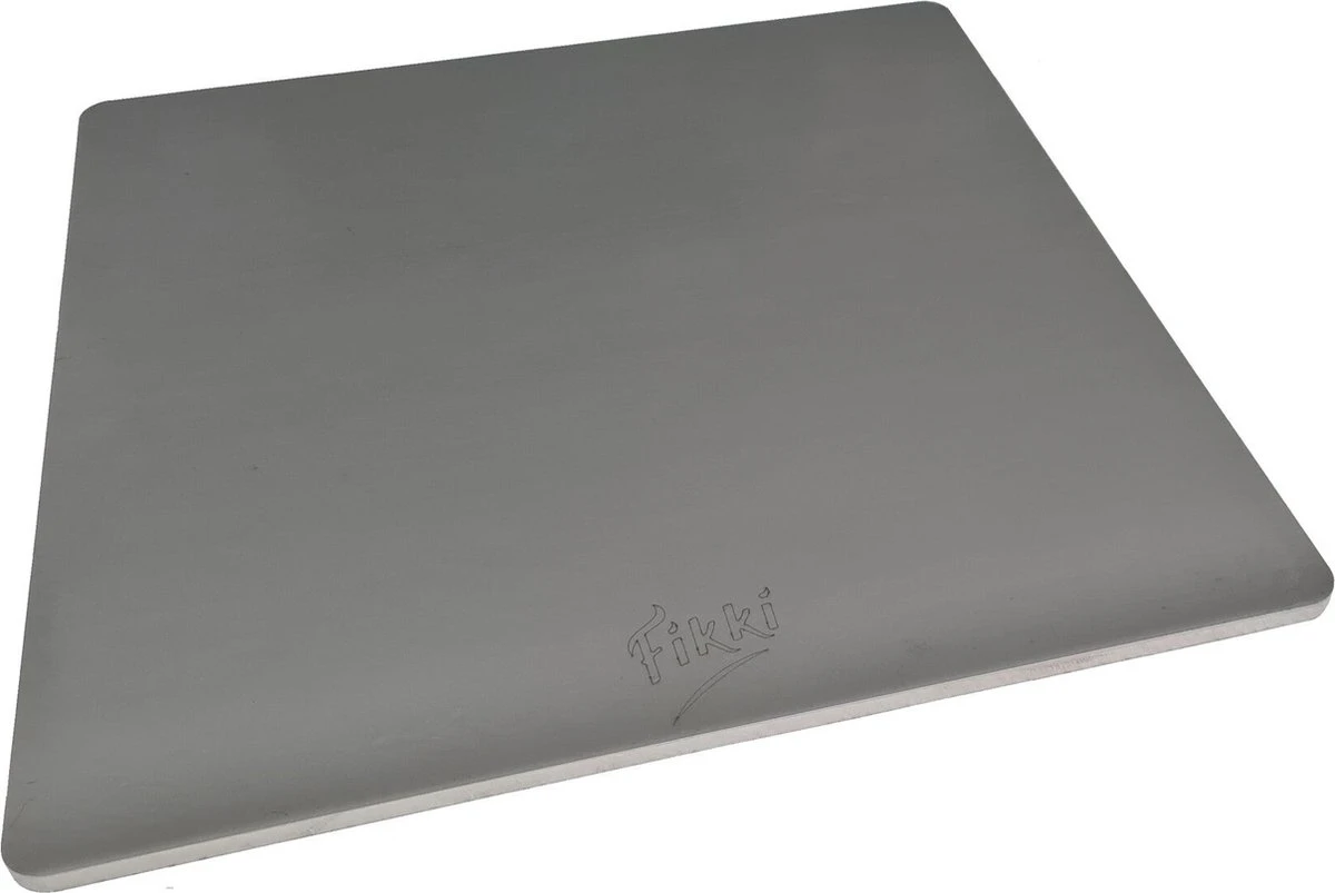 Fikki Pizza Steel - 30x30cm - Pierre à Pizza Inox - Cuisson Pizza Ou Pain - Four Intérieur Ou Barbecue Extérieur 2 Fikki Pizza Steel - 30x30cm - Pierre à Pizza Inox - Cuisson Pizza Ou Pain - Four Intérieur Ou Barbecue Extérieur