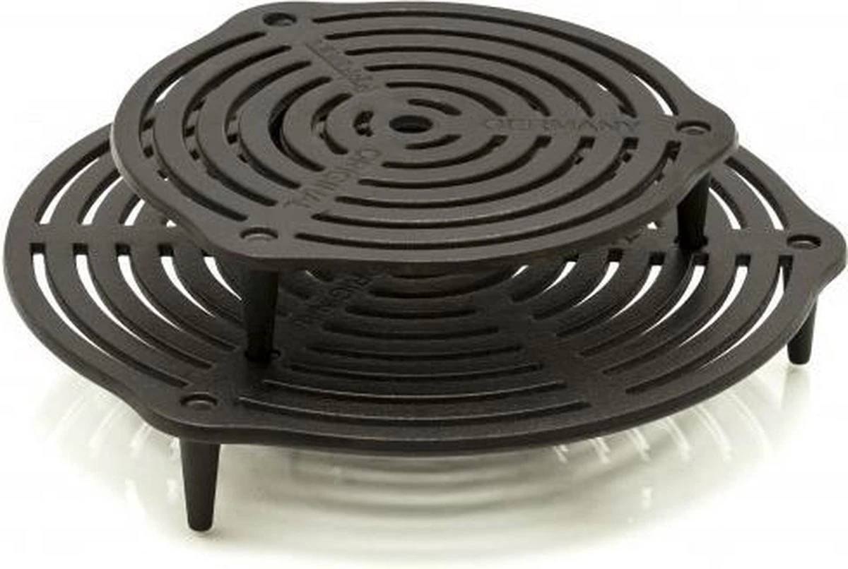 Dessous De Plat / Grille Petromax - Fonte - Ø30cm - Avec Pieds, Empilable (GR-S30) 5 Dessous De Plat / Grille Petromax - Fonte - Ø30cm - Avec Pieds, Empilable (GR-S30) – Image 3