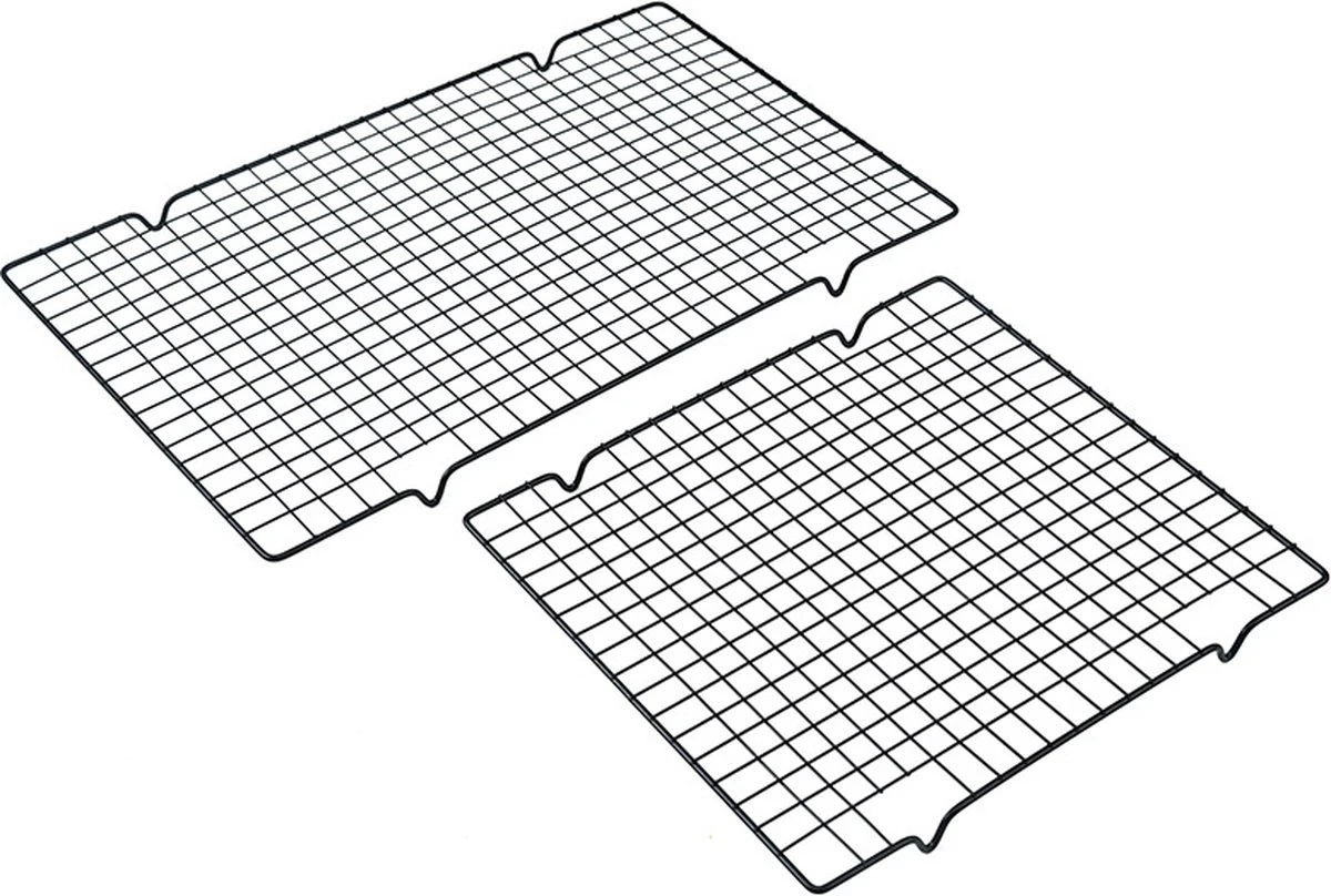 Lot De 2 Grilles De Refroidissement Wowup | Grille De Refroidissement | Grille De Cuisson | Grille à Gâteau | Couleur Argent | Acier Solide | Grille Antiadhésive | Grille Anti-adhérente - Grille Fil | 40 X 25 Cm Et 28 X 25 Cm 9 Lot De 2 Grilles De Refroidissement Wowup | Grille De Refroidissement | Grille De Cuisson | Grille à Gâteau | Couleur Argent | Acier Solide | Grille Antiadhésive | Grille Anti-adhérente - Grille Fil | 40 X 25 Cm Et 28 X 25 Cm – Image 7