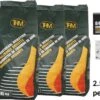 4 X Briquettes De Charbon De 2,5 KG Avec Allume-feu 64 Pièces - Barbecue - BBQ - 4 Pièces - Total 10 KG