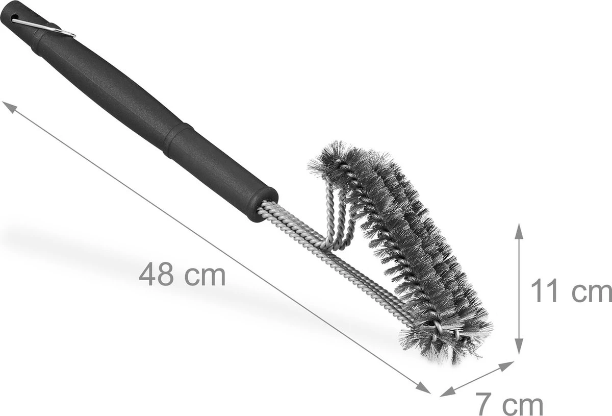 Relaxdays 4x Brosse à Barbecue En Acier Inoxydable - Brosse Métallique Pour Barbecue - Brosse De Nettoyage - Brosse Métallique 12 Relaxdays 4x Brosse à Barbecue En Acier Inoxydable - Brosse Métallique Pour Barbecue - Brosse De Nettoyage - Brosse Métallique – Image 10