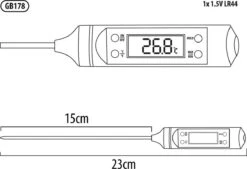 GreenBlue, - Thermomètre / Sonde Pour Aliments / Sonde Longueur 15 Cm / Plage De Température -50 Degrés C à +300 Degrés -Magasin D'Accessoires Pour Barbecue 1200x819 1
