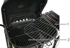 Grand BBQ à Charbon De Bois Mobile Avec Couvercle - Set D' Accessoires De Vêtements Pour Bébé Pour Outils Inclus - Acier - Zwart 15 Grand BBQ à Charbon De Bois Mobile Avec Couvercle - Set D' Accessoires De Vêtements Pour Bébé Pour Outils Inclus - Acier - Zwart -Magasin D'Accessoires Pour Barbecue 1200x822