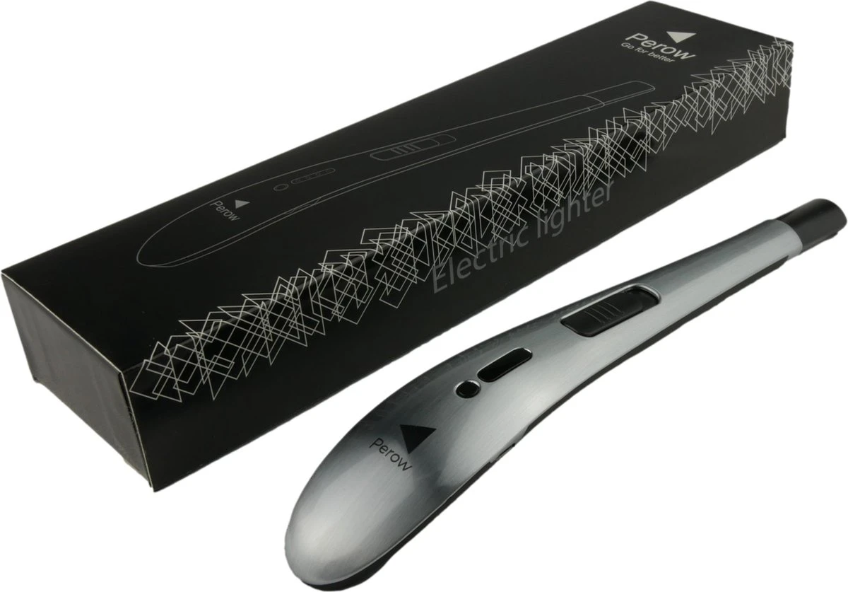 Briquet électrique Long Rechargeable - Argent - Briquet à Plasma Durable - Emballage Cadeau Inclus - BBQ - Bougies 8 Briquet électrique Long Rechargeable - Argent - Briquet à Plasma Durable - Emballage Cadeau Inclus - BBQ - Bougies – Image 6