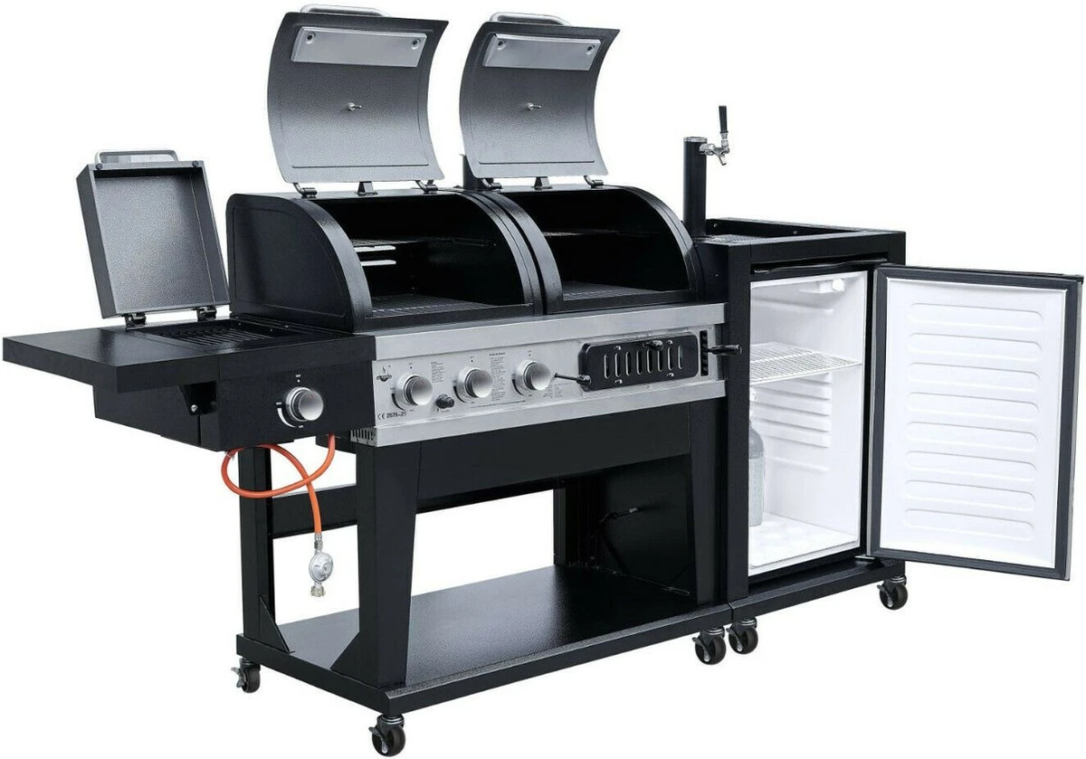 Barbecue Combiné El Fuego 3 En 1 Avec Système De Robinet - Cuisine Extérieure - 146 Kg - Grilles En Fonte - Barbecue - Barbecue 8 Barbecue Combiné El Fuego 3 En 1 Avec Système De Robinet - Cuisine Extérieure - 146 Kg - Grilles En Fonte - Barbecue - Barbecue – Image 6