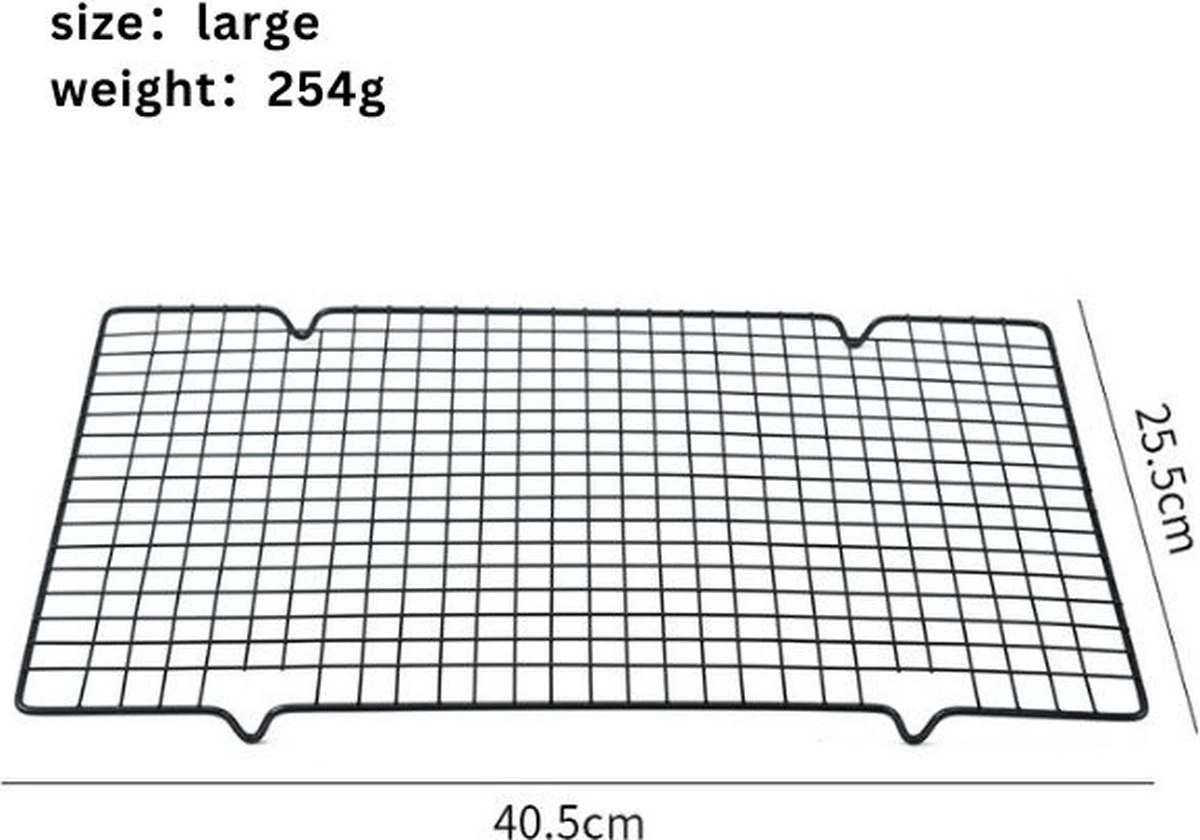 Lot De 2 Grilles De Refroidissement Wowup | Grille De Refroidissement | Grille De Cuisson | Grille à Gâteau | Couleur Argent | Acier Solide | Grille Antiadhésive | Grille Anti-adhérente - Grille Fil | 40 X 25 Cm Et 28 X 25 Cm 8 Lot De 2 Grilles De Refroidissement Wowup | Grille De Refroidissement | Grille De Cuisson | Grille à Gâteau | Couleur Argent | Acier Solide | Grille Antiadhésive | Grille Anti-adhérente - Grille Fil | 40 X 25 Cm Et 28 X 25 Cm – Image 6
