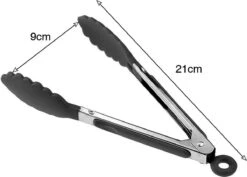 Pinces En Siliconen - Pinces à Barbecue - Pinces à Viande - Pinces De Cuisine - Pinces à Salade - Passe Au Lave-vaisselle - Zwart -Magasin D'Accessoires Pour Barbecue 1200x861 5