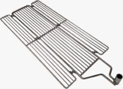 Grille De Grill Pliante En Acier Inoxydable Auspit 680 Mm X 330 Mm Avec Pince