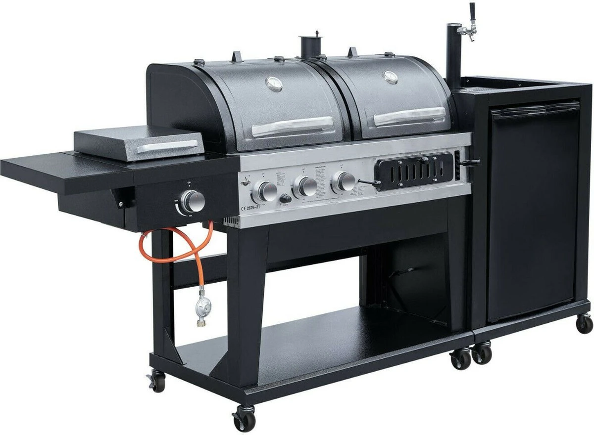 Barbecue Combiné El Fuego 3 En 1 Avec Système De Robinet - Cuisine Extérieure - 146 Kg - Grilles En Fonte - Barbecue - Barbecue 3 Barbecue Combiné El Fuego 3 En 1 Avec Système De Robinet - Cuisine Extérieure - 146 Kg - Grilles En Fonte - Barbecue - Barbecue