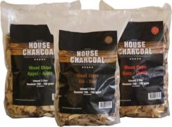 Copeaux De Bois Fumé Combi Deal – 3 Types De Copeaux Fumés : Pomme, Chêne & Cerisier