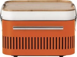 BBQ - BARBECUE - CHARBON - EVERDURE - CUBE - Y COMPRIS LA BOÎTE DE RANGEMENT ET LE TRAVAIL / PLATEAU - 38,4 CM DE LONG - 31,6 CM DE LARGE - 22,4 CM DE HAUT - ACIER INOXYDABLE / ALUMINIUM / BOIS -Magasin D'Accessoires Pour Barbecue 1200x894