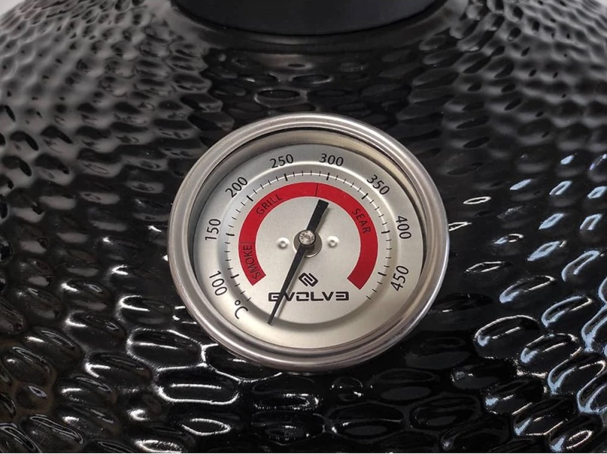 Evolve Advanced - Barbecue Kamado 24" / 61 CM / XXL - Accessoires Gratuits Inclus - Parois En Céramique - Forme D'oeuf - Chaleur Directe + Chaleur Indirecte - Ventilation Professionnelle - Thermomètre Intelligent 8 Evolve Advanced - Barbecue Kamado 24" / 61 CM / XXL - Accessoires Gratuits Inclus - Parois En Céramique - Forme D'oeuf - Chaleur Directe + Chaleur Indirecte - Ventilation Professionnelle - Thermomètre Intelligent – Image 6