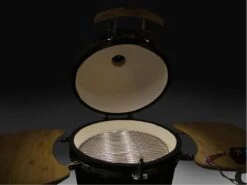 Patton - Kamado 16 - Premium Black - Barbecue En Céramique - Avec Indicateur De Température à Cœur Bluetooth - éclairage LED - Moyen - Complet - Noir -Magasin D'Accessoires Pour Barbecue 1200x899 17