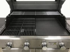 Paralux - Barbecue à Gaz 4 Brûleurs - Acier Inoxydable Avec Grilles En Fonte - Incl. Brûleur Latéral Et Plaque De Cuisson En Fonte -Magasin D'Accessoires Pour Barbecue 1200x899 3