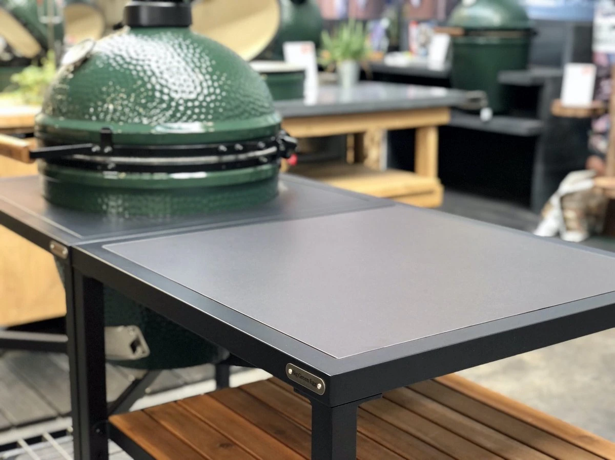 Big Green Egg - Dekton - Insert En Natuursteen - Anthracite - Espace De Travail Plein Air Modulable - Cuisine Extérieure - BBQ - Barbecue 3 Big Green Egg - Dekton - Insert En Natuursteen - Anthracite - Espace De Travail Plein Air Modulable - Cuisine Extérieure - BBQ - Barbecue