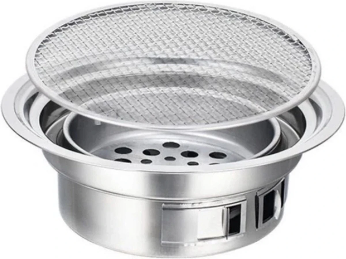 BBQ Coréen Portable - Charbon De Bois - Ustensiles De Cuisson - Revêtement Antiadhésif En Acier Inoxydable - Poêle à Charbon Portable Avec Plaque Chauffante - BBQ De Camping En Plein Air 8 BBQ Coréen Portable - Charbon De Bois - Ustensiles De Cuisson - Revêtement Antiadhésif En Acier Inoxydable - Poêle à Charbon Portable Avec Plaque Chauffante - BBQ De Camping En Plein Air – Image 6