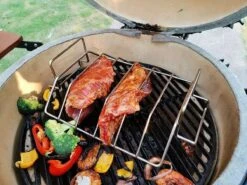 YUGN 2-en-1 Acier Inoxydable Spare Rib Rack BBQ Rib Rack - Rib Rack Spareribs Holder - Accessoires De BBQ - Grille De Grille Avec Brosse -Magasin D'Accessoires Pour Barbecue 1200x900 16