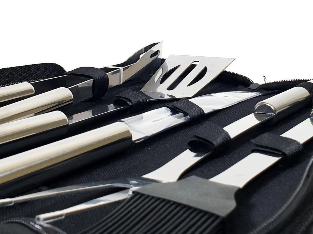 Ensemble Barbecue 5 Pièces Krumble / Ensemble Barbecue En Acier Inoxydable De 5 Pièces / Comprend Un Sac De Rangement Pratique - Acier Inoxydable 4 Ensemble Barbecue 5 Pièces Krumble / Ensemble Barbecue En Acier Inoxydable De 5 Pièces / Comprend Un Sac De Rangement Pratique - Acier Inoxydable – Image 2