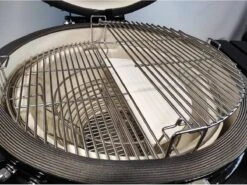 Série Evolve Econ - Barbecue Kamado 24" / 61 CM / XXL - Avec étagères De Table En Bois - Accessoires Gratuits Inclus - Parois En Céramique - Forme D'œuf - Chaleur Directe + Chaleur Indirecte - Ventilation Professionnelle - Thermomètre Intelligent -Magasin D'Accessoires Pour Barbecue 1200x901 3