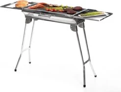 Bbq - Bbq De Camping - Barbecue - Acier Inoxydable - Bbq Pliable - Bbq Charbon De Bois - Étagères Latérales Multifonctionnelles -Magasin D'Accessoires Pour Barbecue 1200x918