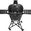 Evolve Advanced - Barbecue Kamado 24" / 61 CM / XXL - Accessoires Gratuits Inclus - Parois En Céramique - Forme D'oeuf - Chaleur Directe + Chaleur Indirecte - Ventilation Professionnelle - Thermomètre Intelligent