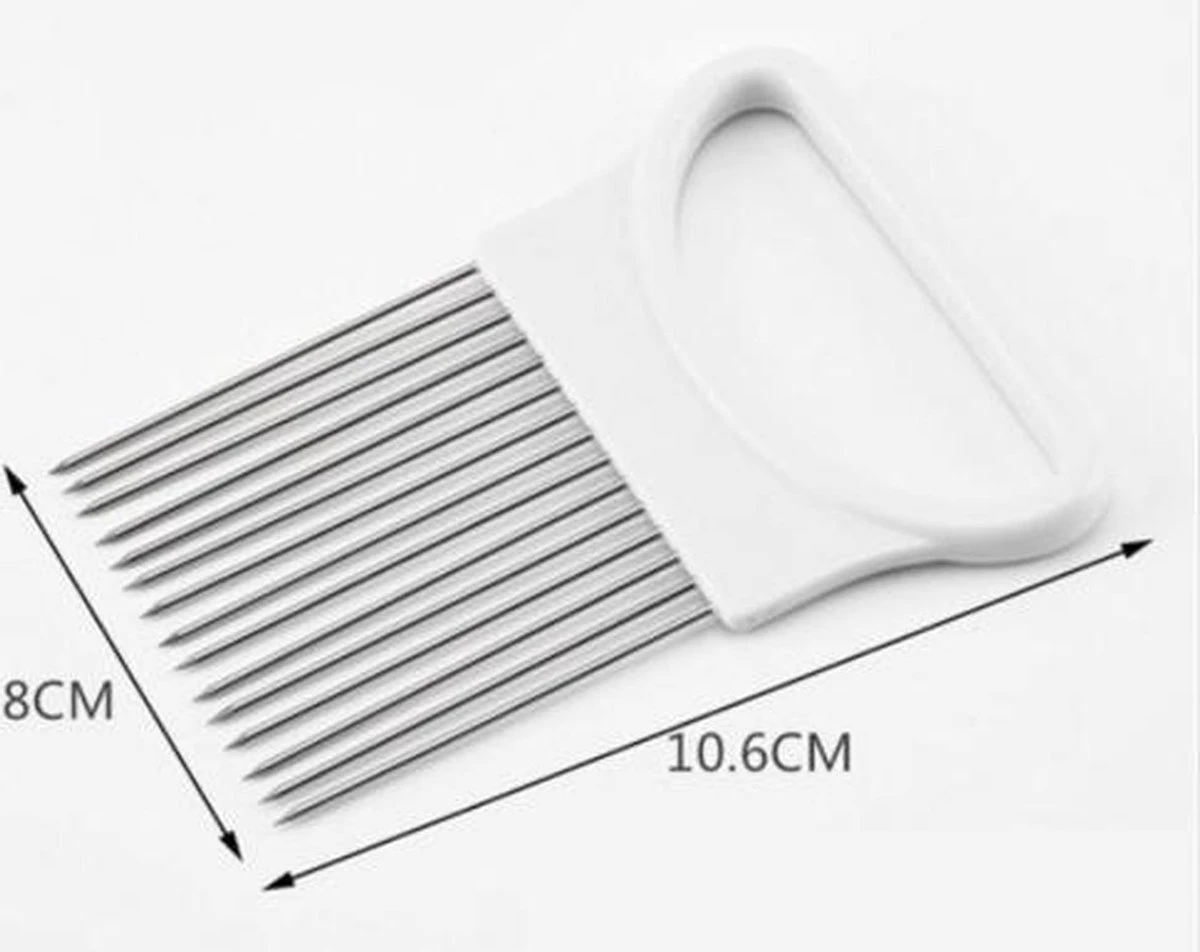 IGOODS - Coupe-oignons En Acier Inoxydable - Coupe-légumes - Pince à Viande - Grijs 5 IGOODS - Coupe-oignons En Acier Inoxydable - Coupe-légumes - Pince à Viande - Grijs – Image 3