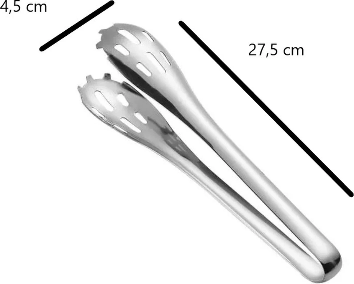 Pince à Barbecue - Pince De Cuisine - Universelle - Inox - 27,5 Cm - Prise Parfaite 5 Pince à Barbecue - Pince De Cuisine - Universelle - Inox - 27,5 Cm - Prise Parfaite – Image 3