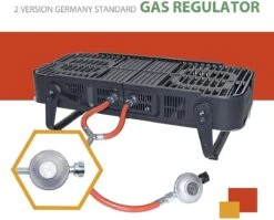 Barbecue à Gaz - Barbecue à Gaz Pliable Zinaps Barbecue à Gaz à 2 Brûleurs Avec Pliage De 3,3 KW à Emporter Avec Sac De Transport Pour Pique-niques, Balcons Et Plus Pour Cartouches De Gaz Normales 5 Kg Et 11 Kg - (WK 02124) -Magasin D'Accessoires Pour Barbecue 1200x967