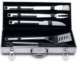 BergHOFF Ensemble De Barbecue Dans Un Coffret En Aluminium - Ensemble De 6 Pièces | Essentials