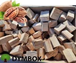 1,5 Kg De Morceaux De Hickory|Bois De Fumage Pour Le BBQ Kamado |Fumoir| 100 % Hickory Non Traité |Boîte Dym