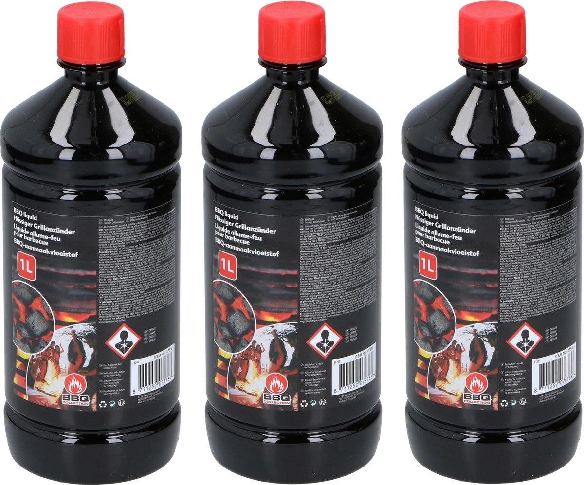 3x Fluide D'éclairage Pour Barbecue / Barbecue Dans Une Bouteille De 1 Litre - Fluide Carburant - Fluide D'éclairage Pour éclairage De BBQ - Fournitures D'accessoires Pour Barbecue 3 3x Fluide D'éclairage Pour Barbecue / Barbecue Dans Une Bouteille De 1 Litre - Fluide Carburant - Fluide D'éclairage Pour éclairage De BBQ - Fournitures D'accessoires Pour Barbecue
