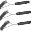 Relaxdays 3x Bbq Brush Triangle - Brosse Métallique - Brosse Métallique Brosse De Nettoyage Barbecue -Magasin D'Accessoires Pour Barbecue 1200x998