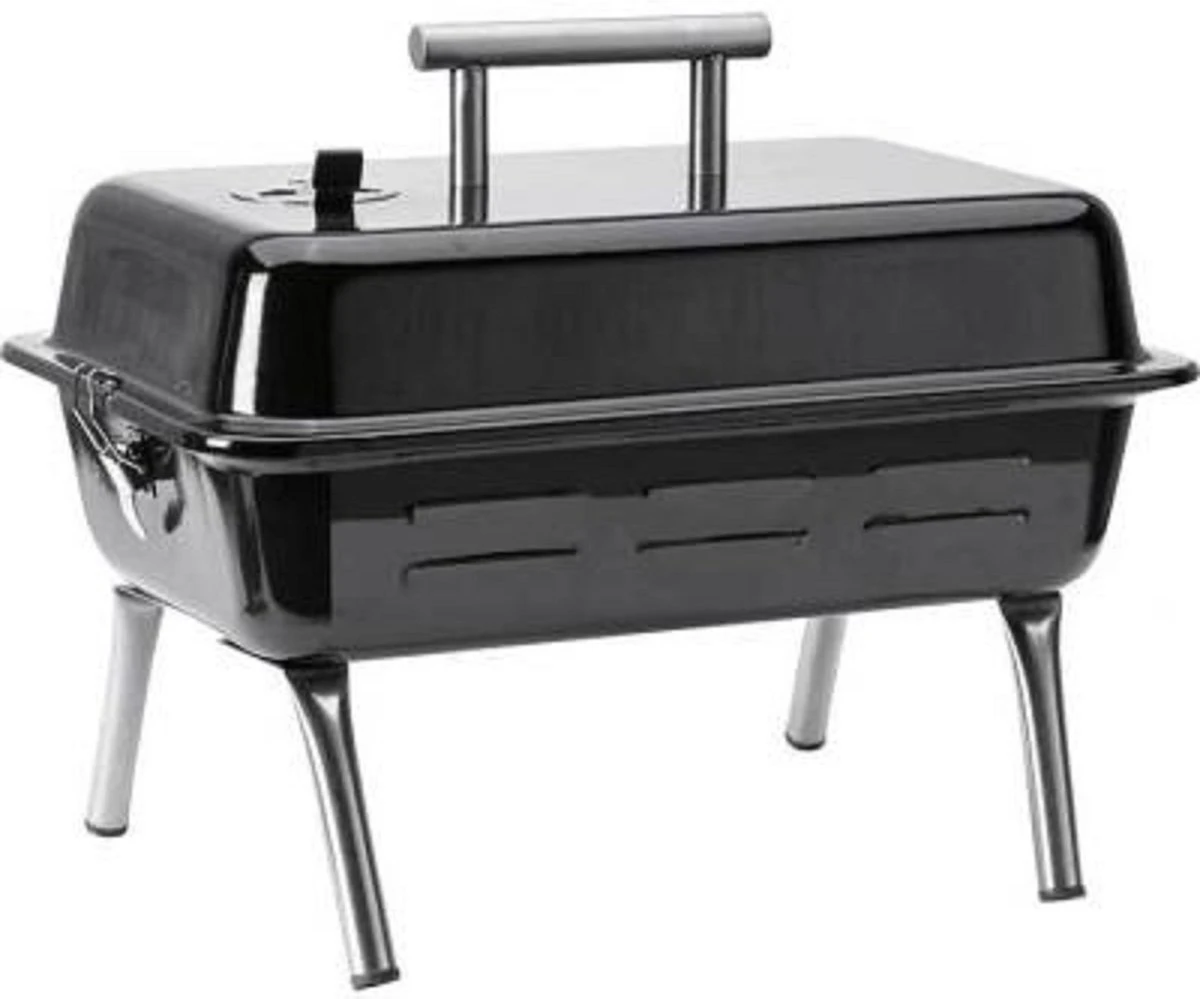 BBQ De Table Portable Lokkii - Zwart - Acier émaillé - Convient Au Charbon De Bois De Bois Et Aux Briquettes - Format Pratique à Emporter - Barbecue 3 BBQ De Table Portable Lokkii - Zwart - Acier émaillé - Convient Au Charbon De Bois De Bois Et Aux Briquettes - Format Pratique à Emporter - Barbecue