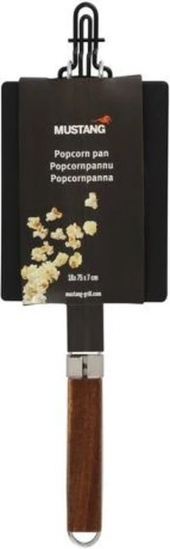 Poêle à Pop-corn Mustang - Poêle à Pop-corn - Zwart -Magasin D'Accessoires Pour Barbecue 373x1200
