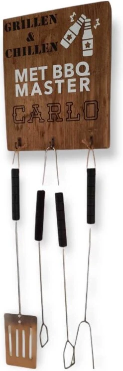 Outils De Barbecue Barbecue Ensemble De Texte En Bois Barnwood échafaudage Bois Fête Des Pères Ou Idée Cadeau Papa