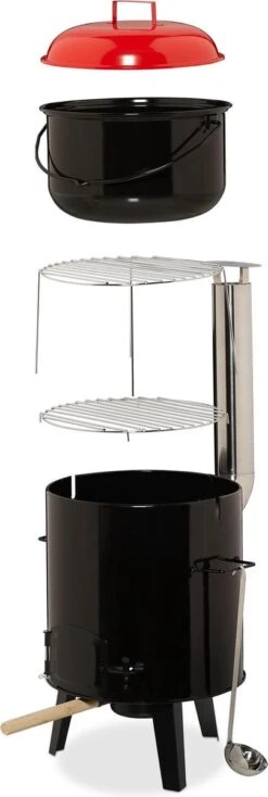 Relaxdays à Goulasch - Cuisine De Campagne - Bouilloire à Goulasch - Barbecue Au Charbon De Bois Avec Grille -Magasin D'Accessoires Pour Barbecue 404x1200