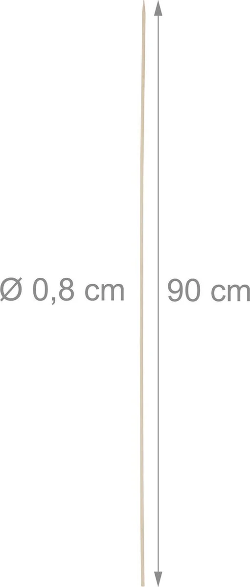 Brochettes Relaxdays Satay 90 Cm - Lot De 100 - Brochettes XXL - Brochettes - Brochette De Fruits 7 Brochettes Relaxdays Satay 90 Cm - Lot De 100 - Brochettes XXL - Brochettes - Brochette De Fruits – Image 5