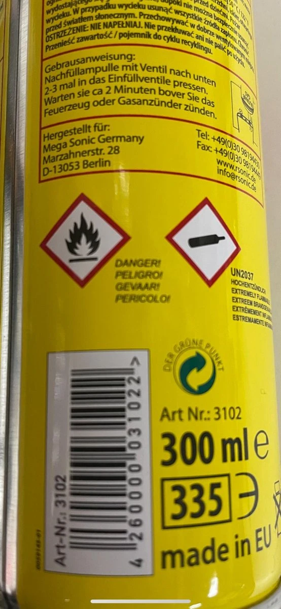 Bonbonnes De Gaz Butane - Cuisinière Bouteilles De Gaz Gaz Butane - 8 Pièces 4 Bonbonnes De Gaz Butane - Cuisinière Bouteilles De Gaz Gaz Butane - 8 Pièces – Image 2