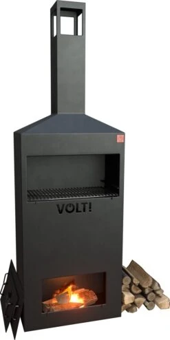 VOLT! Dutch Fire Oven BBQ Grill - Smoker Barbecue - Smoke Box Outdoor Kitchen - Barbecue à Charbon De Bois - Four Extérieur - Grille De BBQ - Zwart -Magasin D'Accessoires Pour Barbecue 600x1200