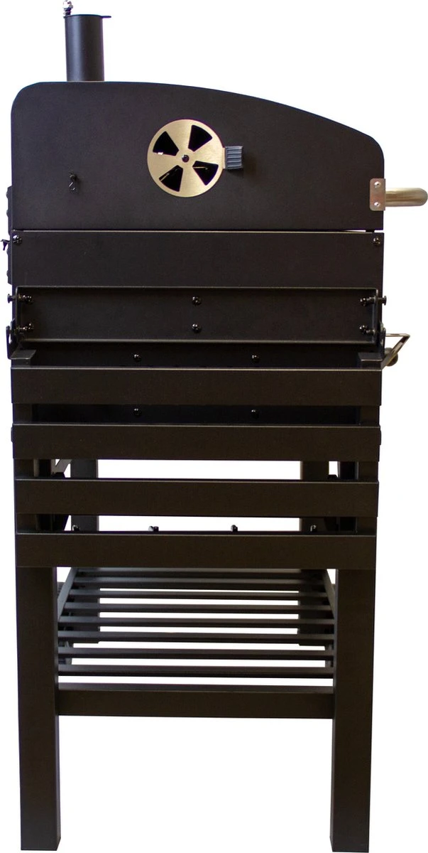 BBQ Grill XXL Fumoir Fumoir - Barbecue à Charbon De Bois De Jardin - Y Compris Housse De Pluie Brosse Métallique Espace De Rangement Pliable 6 BBQ Grill XXL Fumoir Fumoir - Barbecue à Charbon De Bois De Jardin - Y Compris Housse De Pluie Brosse Métallique Espace De Rangement Pliable – Image 4