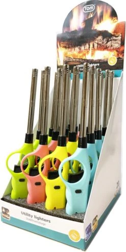 Briquet à Gaz - Briquets De Cuisine - Briquet Barbecue - Présentoir à Barre De Recharge 20 Pièces -Magasin D'Accessoires Pour Barbecue 604x1200