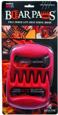 Paws' Ours The Original - Rouge, Rouge - Pinces à Viande - Griffes De Porc Effilées -Magasin D'Accessoires Pour Barbecue 608x1200